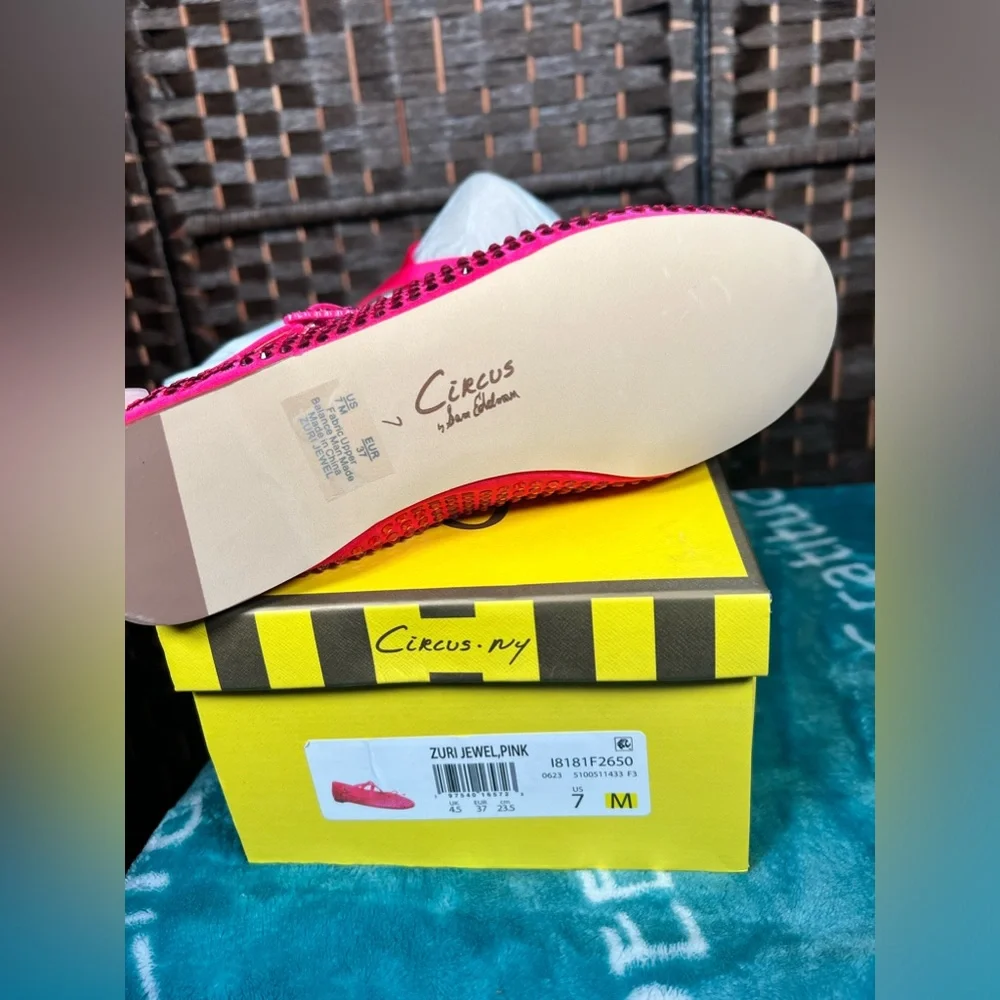 BRAND NEW! Circus NY by Sam Edelman Zuri Rhinestone Ballerina Flats - Picture 4 of 11